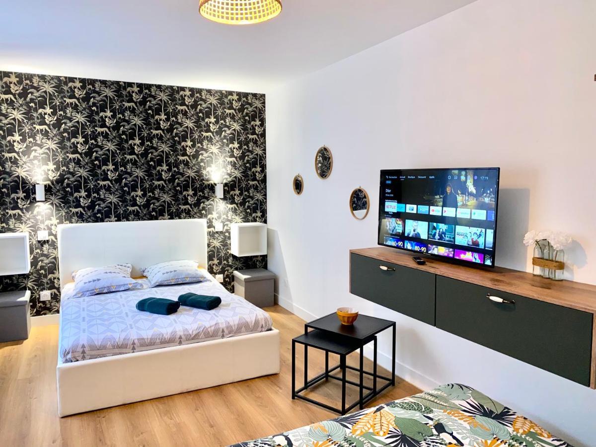 Superbe Appt Avec Cour Et Parking Gratuit A 5Min De La Cite Medievale Carcassone Exterior photo